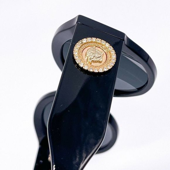 New Versace Women's Black Acetate Sunglasses - Picture 6 of 8